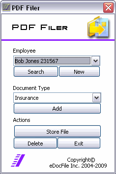 Screenshot of PDF Filer II V